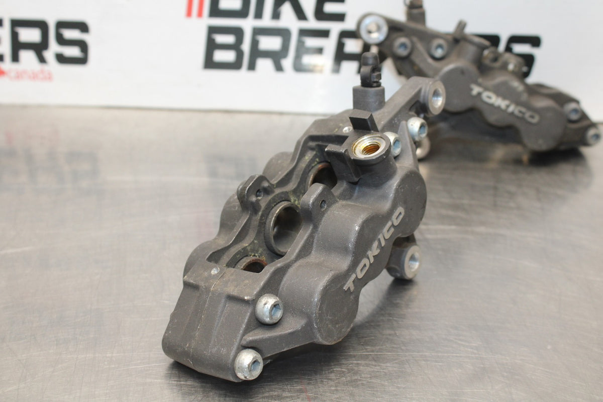 00-02 KAWASAKI NINJA ZX6R RIGHT LEFT FRONT BRAKE CALIPER SET PAIR CALIPERS BB750