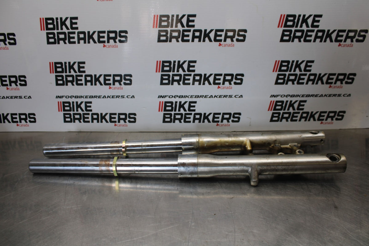 03-08 KAWASAKI VULCAN 1600 FRONT FORKS SHOCK SUSPENSION SET PAIR BB196