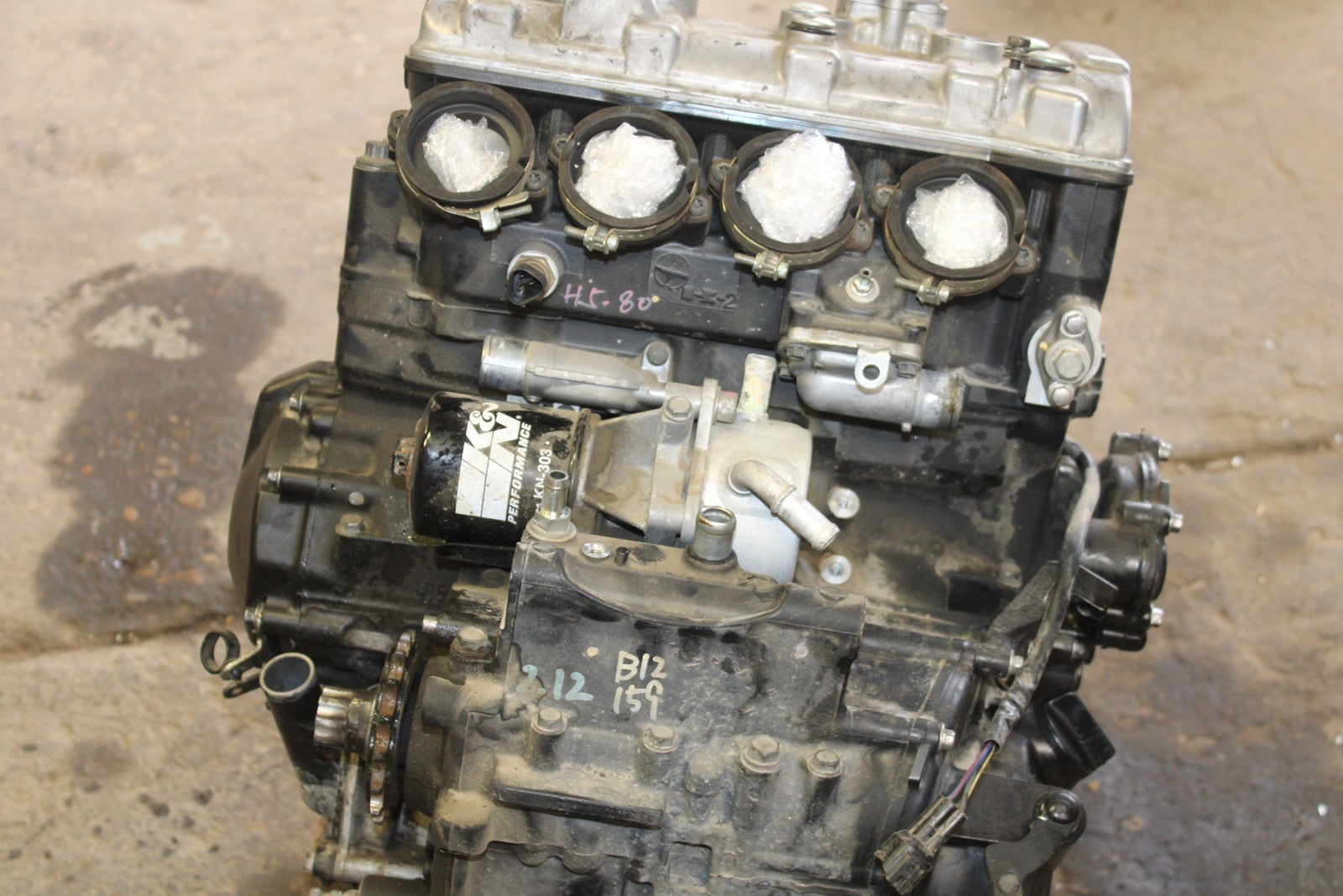 07-08 KAWASAKI NINJA ZX6R ENGINE MOTOR BB203