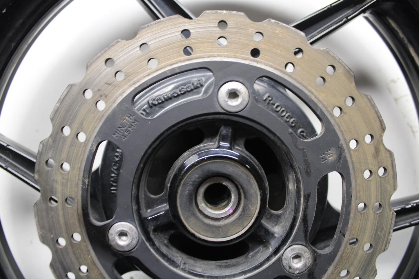 08-12 KAWASAKI NINJA 250R EX250J REAR ROTOR WHEEL RIM BRAKE DISC BB612