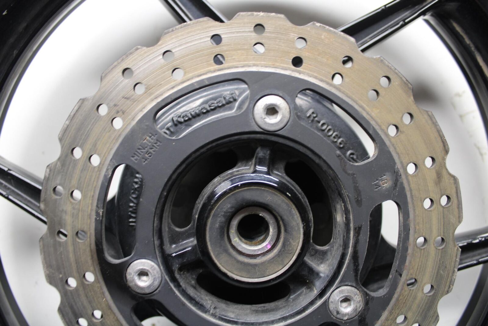 08-12 KAWASAKI NINJA 250R EX250J REAR ROTOR WHEEL RIM BRAKE DISC BB612