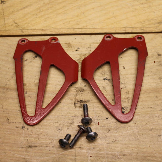 01-06 HONDA CBR600F4I SPRAY PAINTED LEFT RIGHT REARSET HEEL GUARDS COVERS BB314