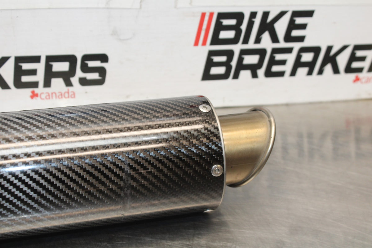 13-18 KAWASAKI NINJA ZX6R MGP CARBON FIBER EXHAUST PIPE MUFFLER SLIP ON BB915