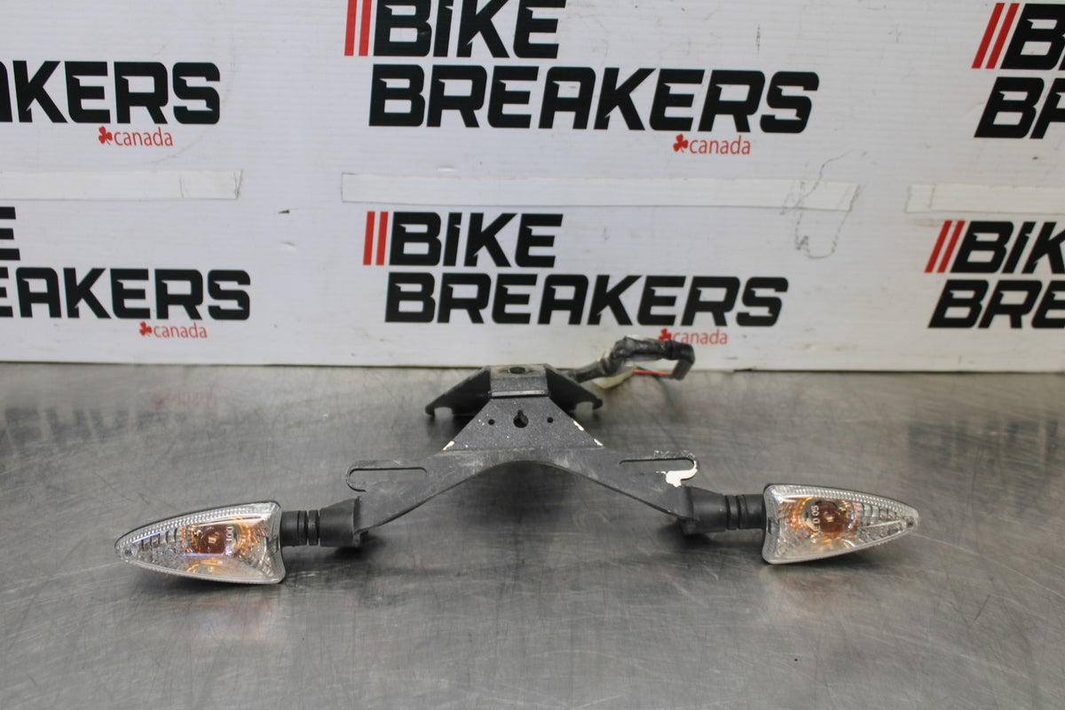16 APRILIA TUONO V4 1100 FENDER ELIMINATOR LICENSE PLATE BRACKET & LIGHTS BB905