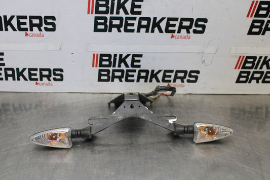 16 APRILIA TUONO V4 1100 FENDER ELIMINATOR LICENSE PLATE BRACKET & LIGHTS BB905