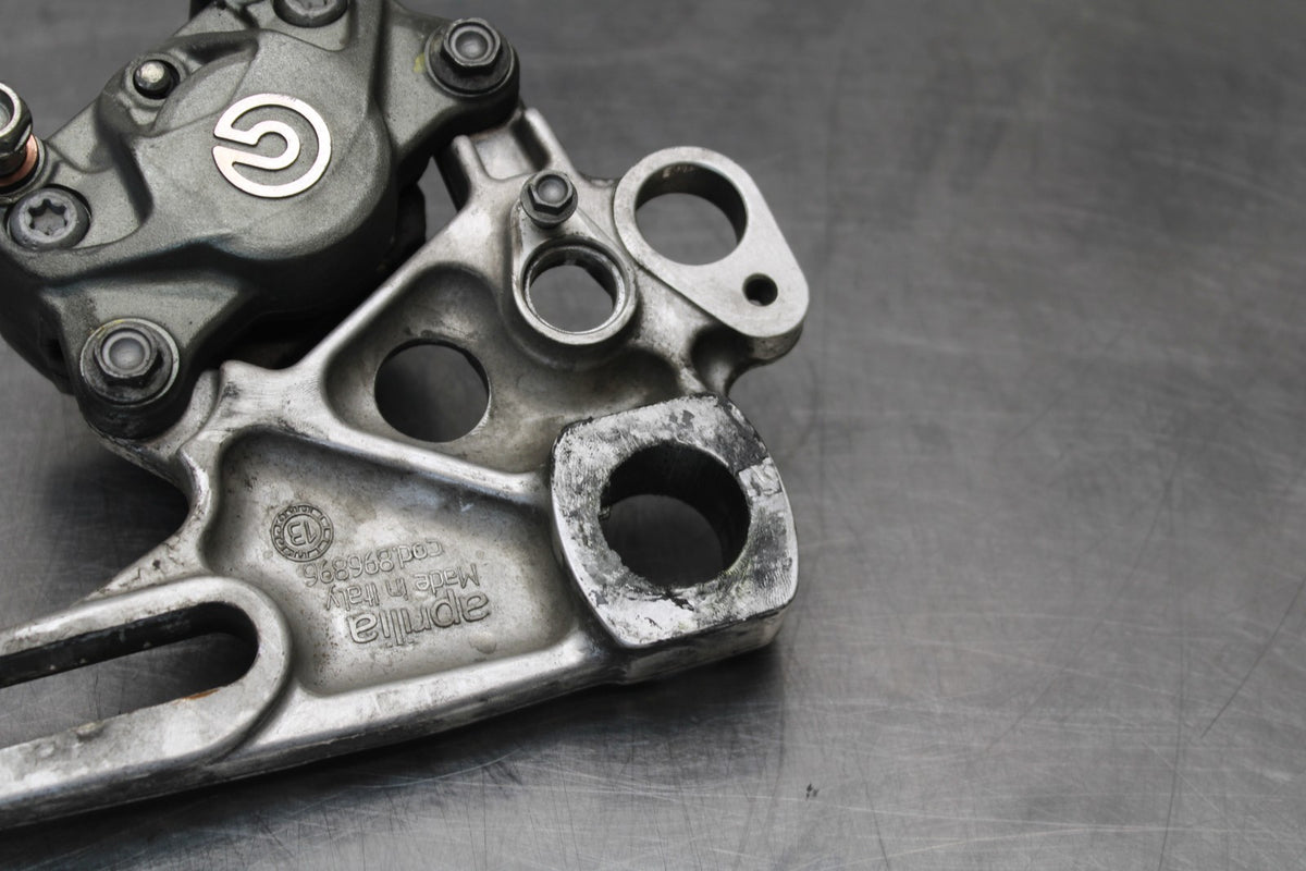 15 APRILIA RSV4 FACTORY APRC ABS REAR BACK BRAKE CALIPER W MOUNT BRACKET BB901