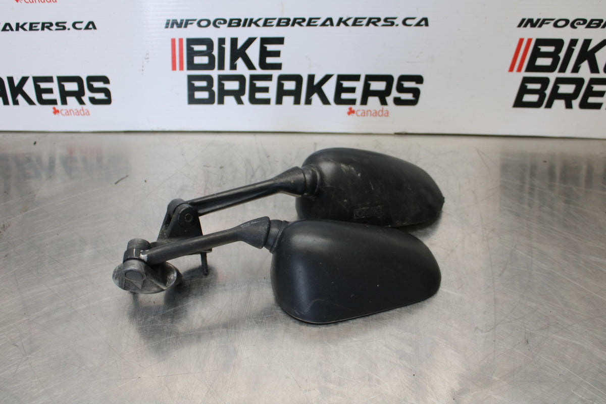 2007 Kawasaki Ninja ZX6R ZX600P RIGHT LEFT SIDE REAR VIEW MIRROR SET  BB175