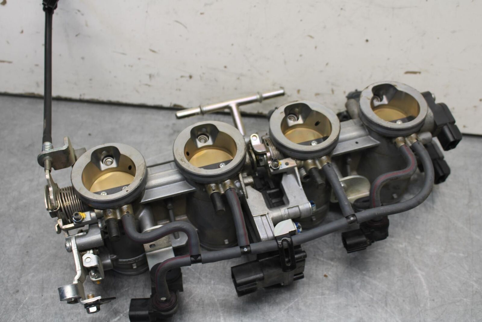 09-12 KAWASAKI NINJA ZX6R MAIN FUEL INJECTORS / THROTTLE BODIES 16163-0128 BB640