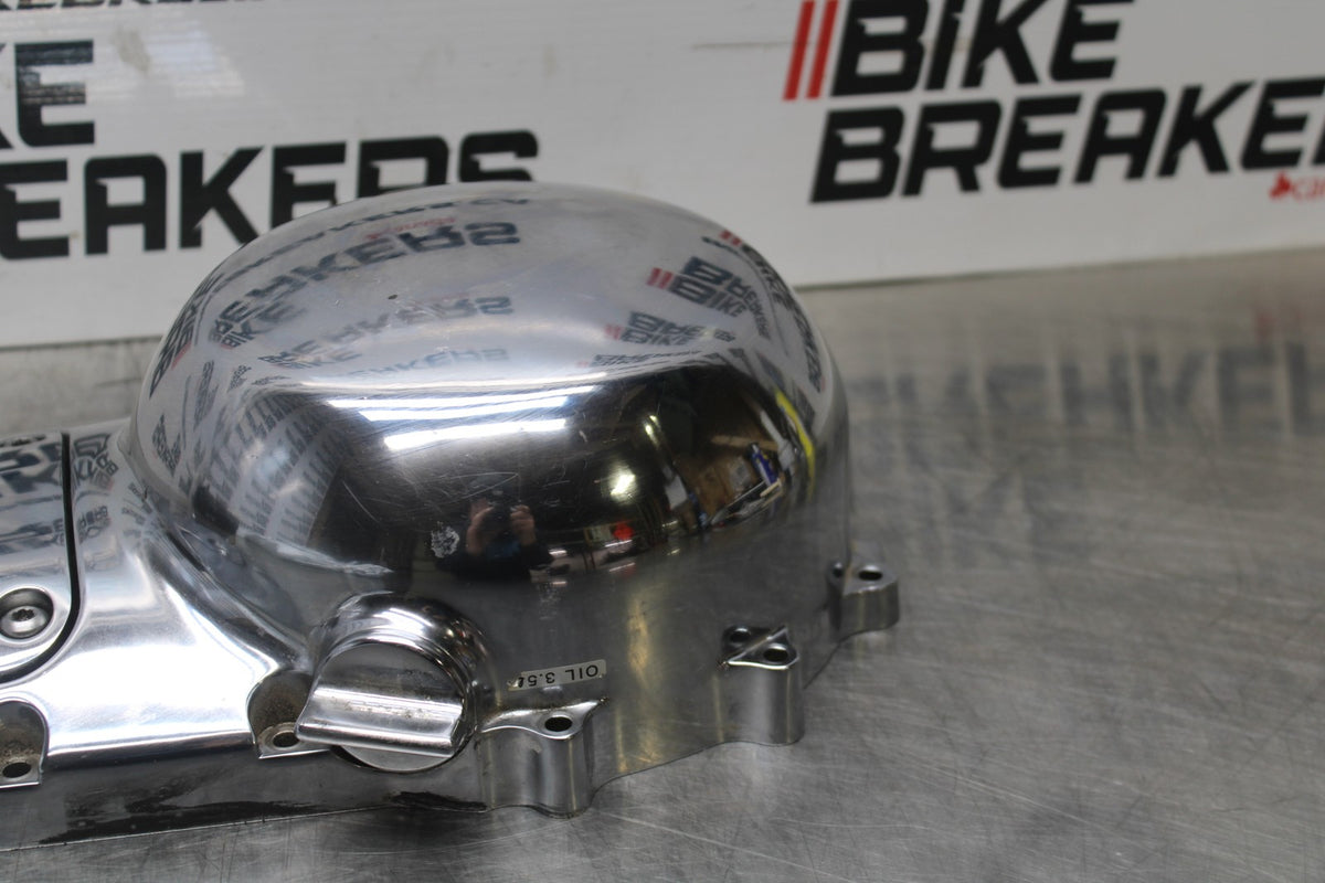 03-08 KAWASAKI VULCAN 1600 CLUTCH SIDE ENGINE MOTOR COVER BB196