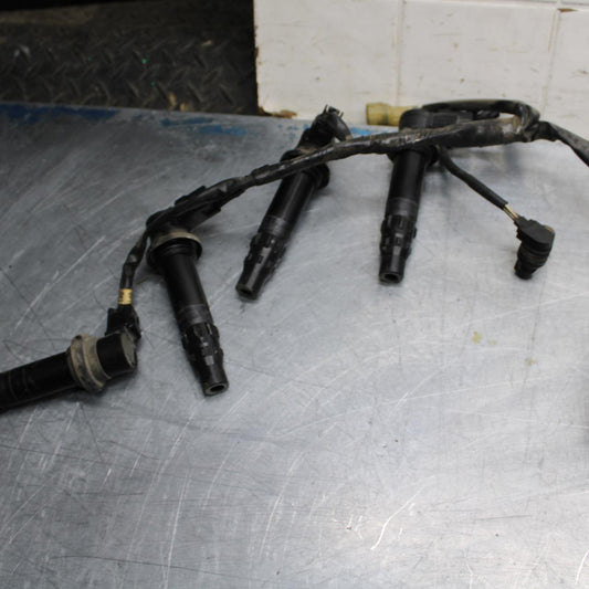 09-14 YAMAHA YZF R1 IGNITION COIL SET  HARNESS WIRE LOOM 14B-82309-00-00 BB471 