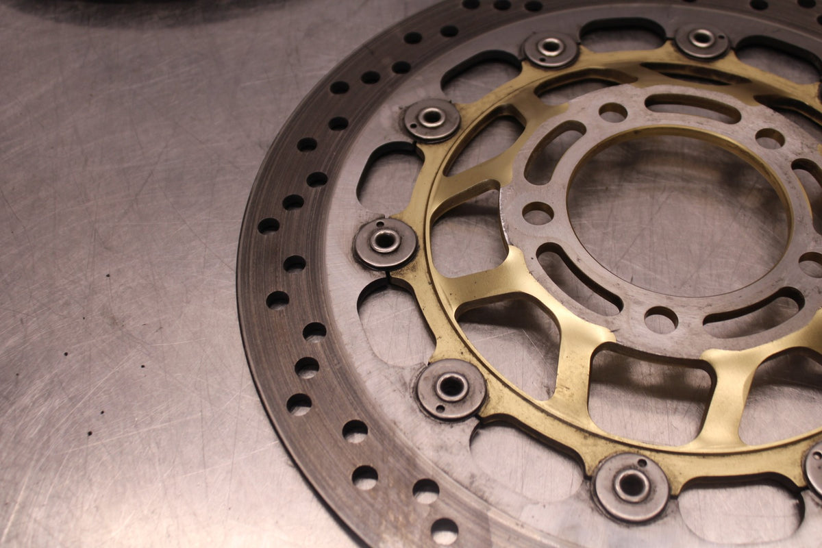 05-08 TRIUMPH SPEED TRIPLE 1050 FRONT LEFT RIGHT BRAKE ROTORS DISCS BB933