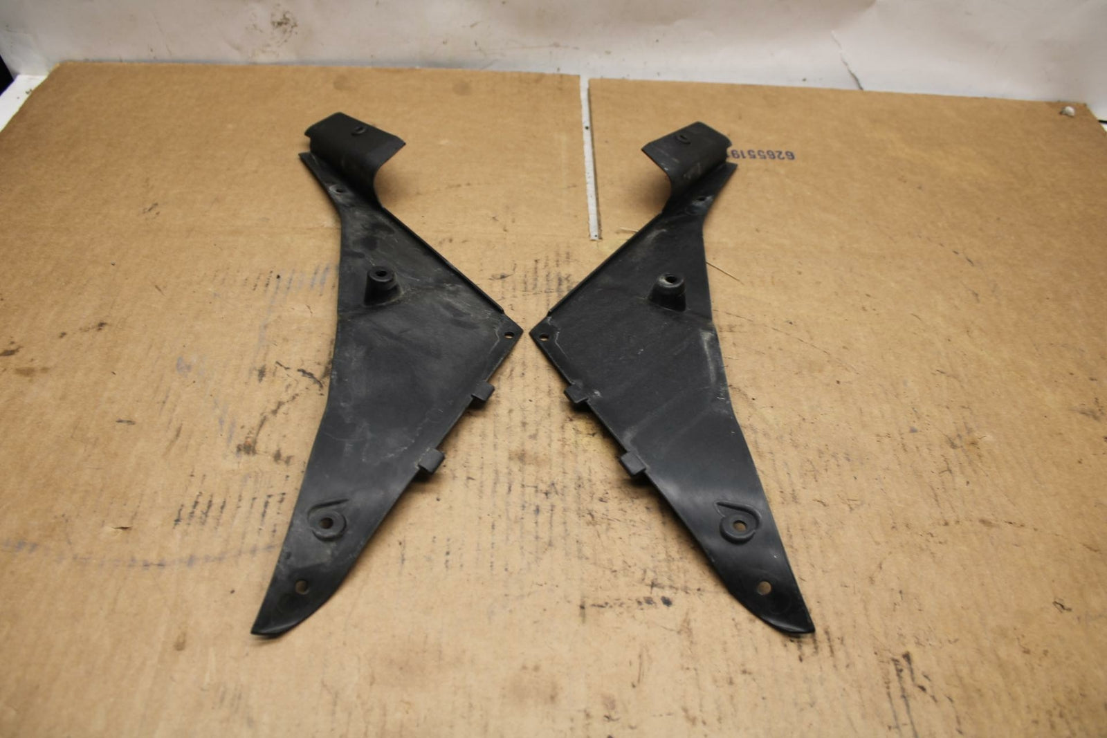 09-12 KAWASAKI NINJA ZX6R RIGHT LEFT INNER FAIRINGS COWLS PANELS TRIMS BB383