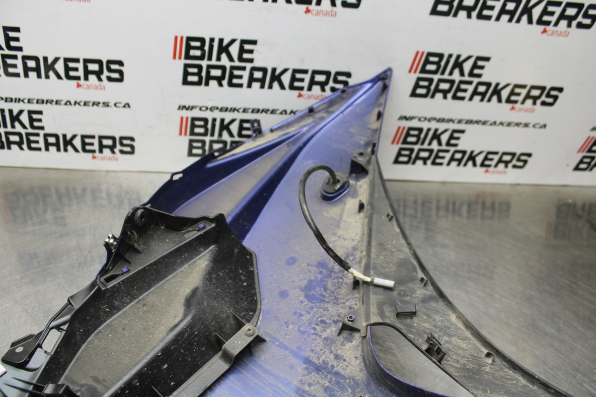 17-18 YAMAHA YZF R3 LEFT LOWER MID UPPER SIDE FAIRING COWL BB788