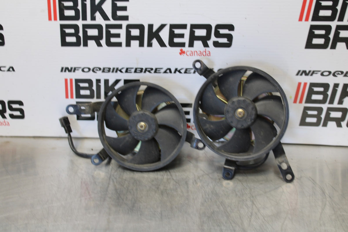 04-05 YAMAHA YZF R1 ENGINE RADIATOR COOLING FAN SET BB173