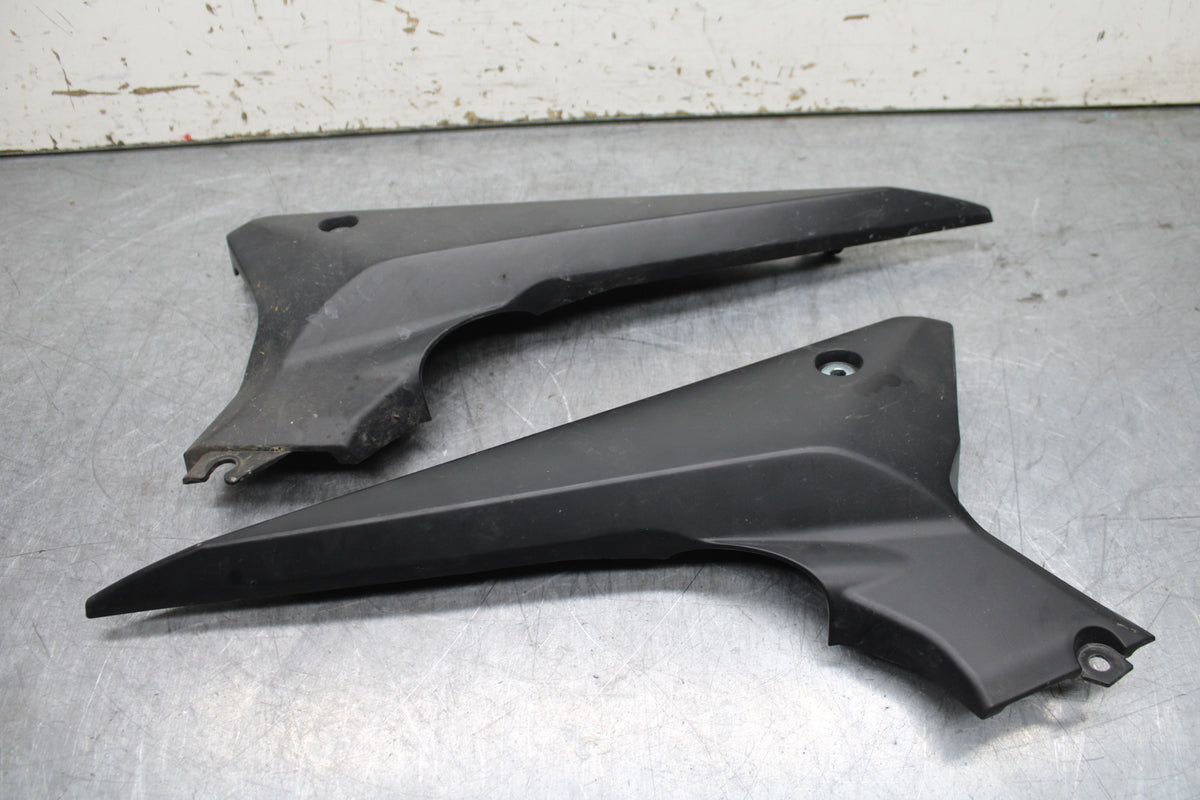 09-15 YAMAHA FZ6R RIGHT LEFT SIDE SEAT PANELS TRIMS COWLS FAIRINGS COVER BB719 