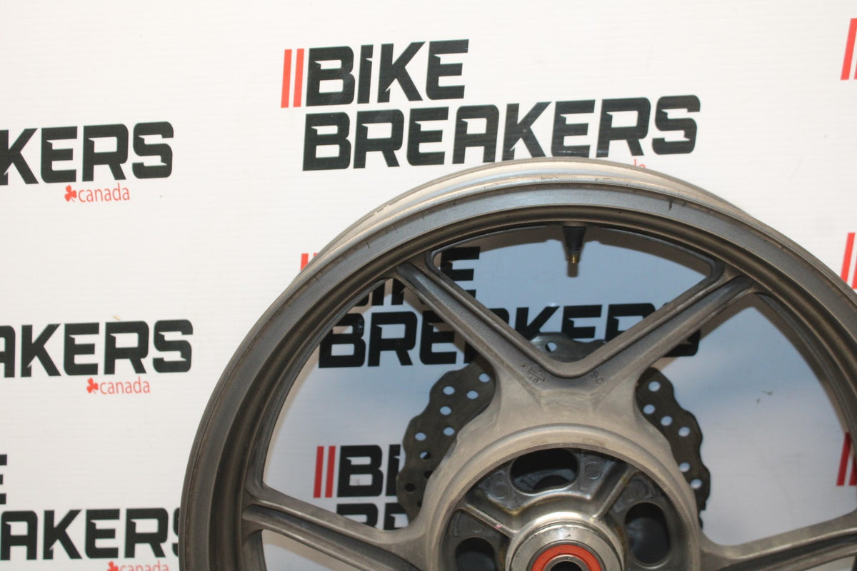 06-07 KAWASAKI NINJA 650R EX650A REAR WHEEL BACK RIM & ROTOR BB774