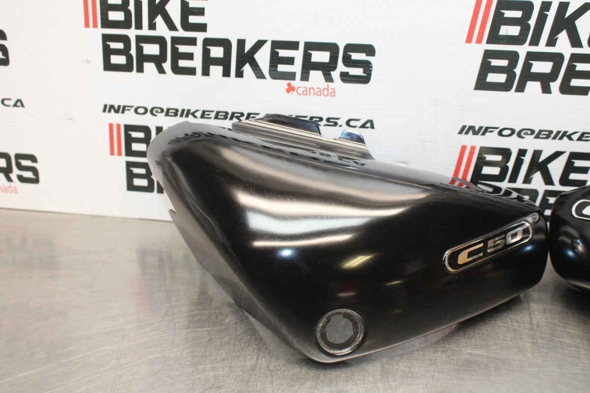 15 SUZUKI BOULEVARD C50 SIDE COVER PANEL COWL FAIRING SET PAIR BB775