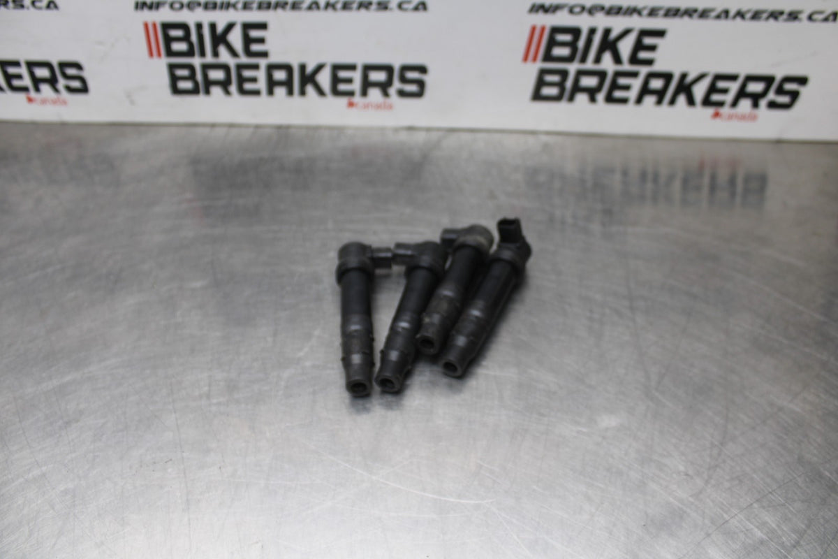 07-08 KAWASAKI NINJA ZX6R IGNITION COILS COIL SPARK PLUG CAPS 21171-1282 BB855