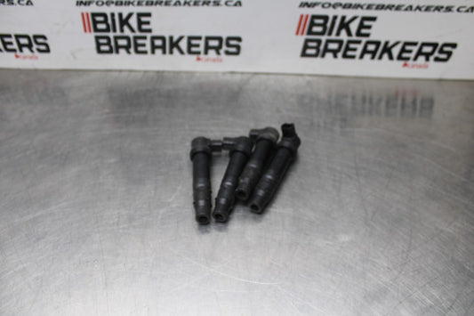 07-08 KAWASAKI NINJA ZX6R IGNITION COILS COIL SPARK PLUG CAPS 21171-1282 BB855