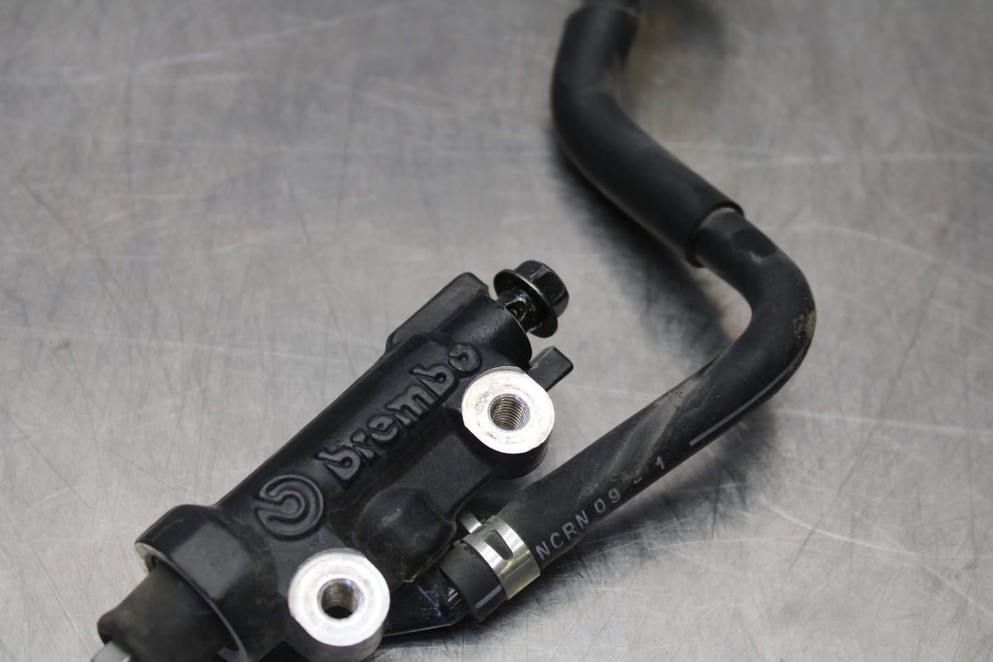 09-15 YAMAHA FZ6R REAR BACK BRAKE MASTER CYLINDER W RESERVOIR BB161