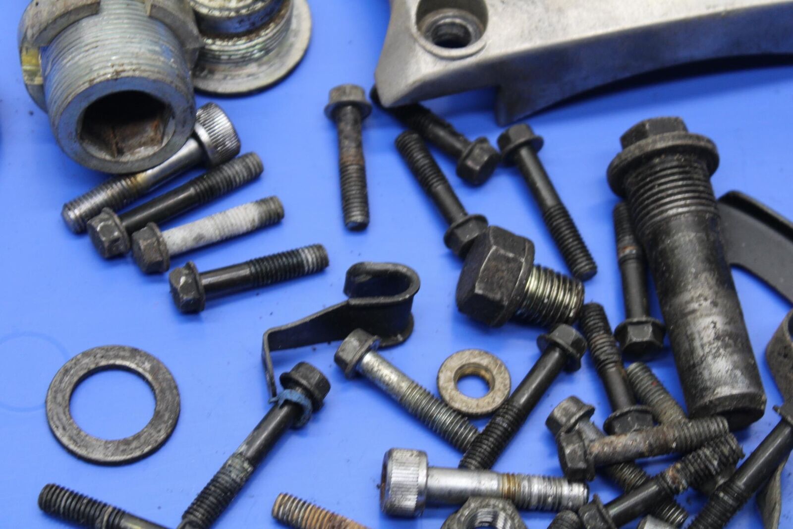 1983 Honda V45 Magna VF750C REAR  SWINGARM BOLT & LEFTOVER BOLTS HARDWARE BB91