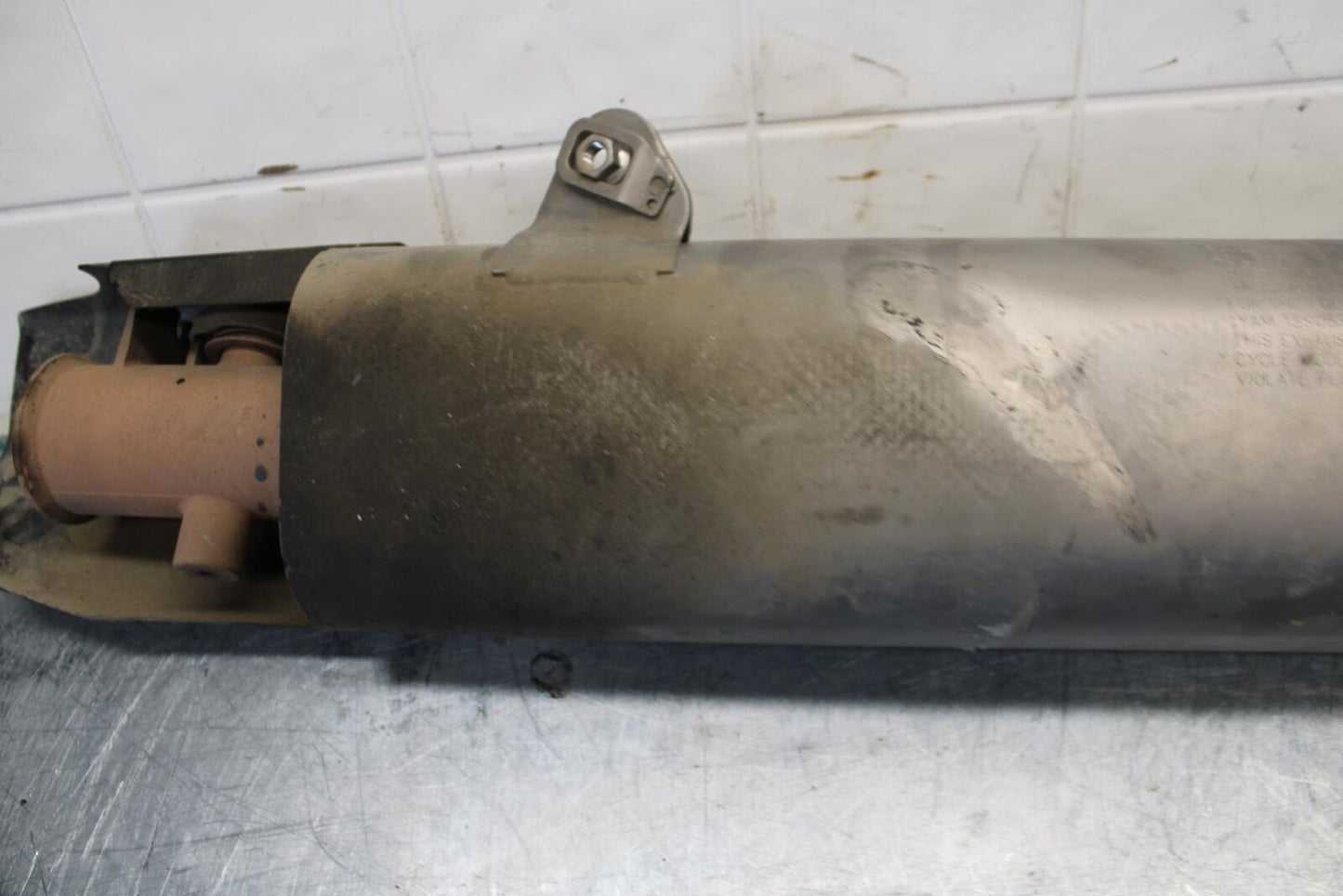 08-16 YAMAHA YZF R6 EXHAUST PIPE MUFFLER CAN SILENCER 13S-14753-30-00 BB436