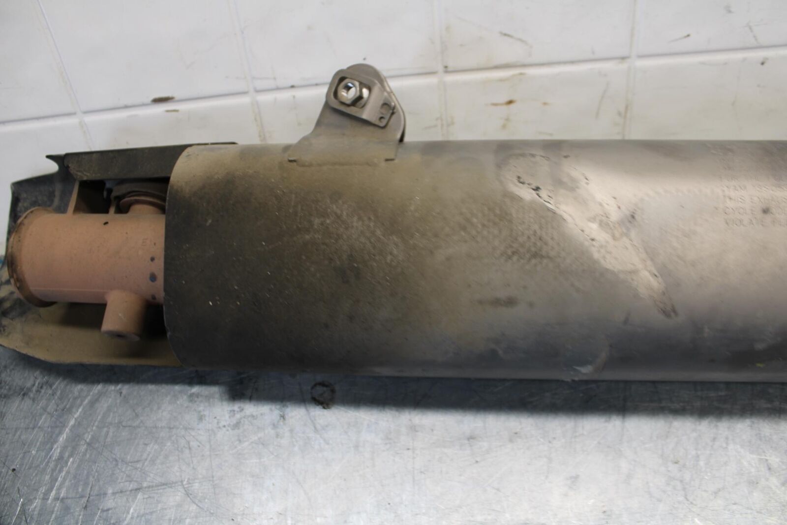 08-16 YAMAHA YZF R6 EXHAUST PIPE MUFFLER CAN SILENCER 13S-14753-30-00 BB436