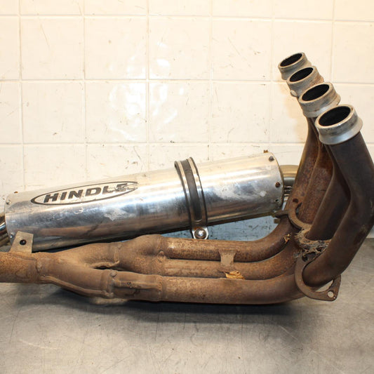 2000 Yamaha YZF R6 FULL EXHAUST SYSTEM HEADERS PIPE MUFFLER BB558