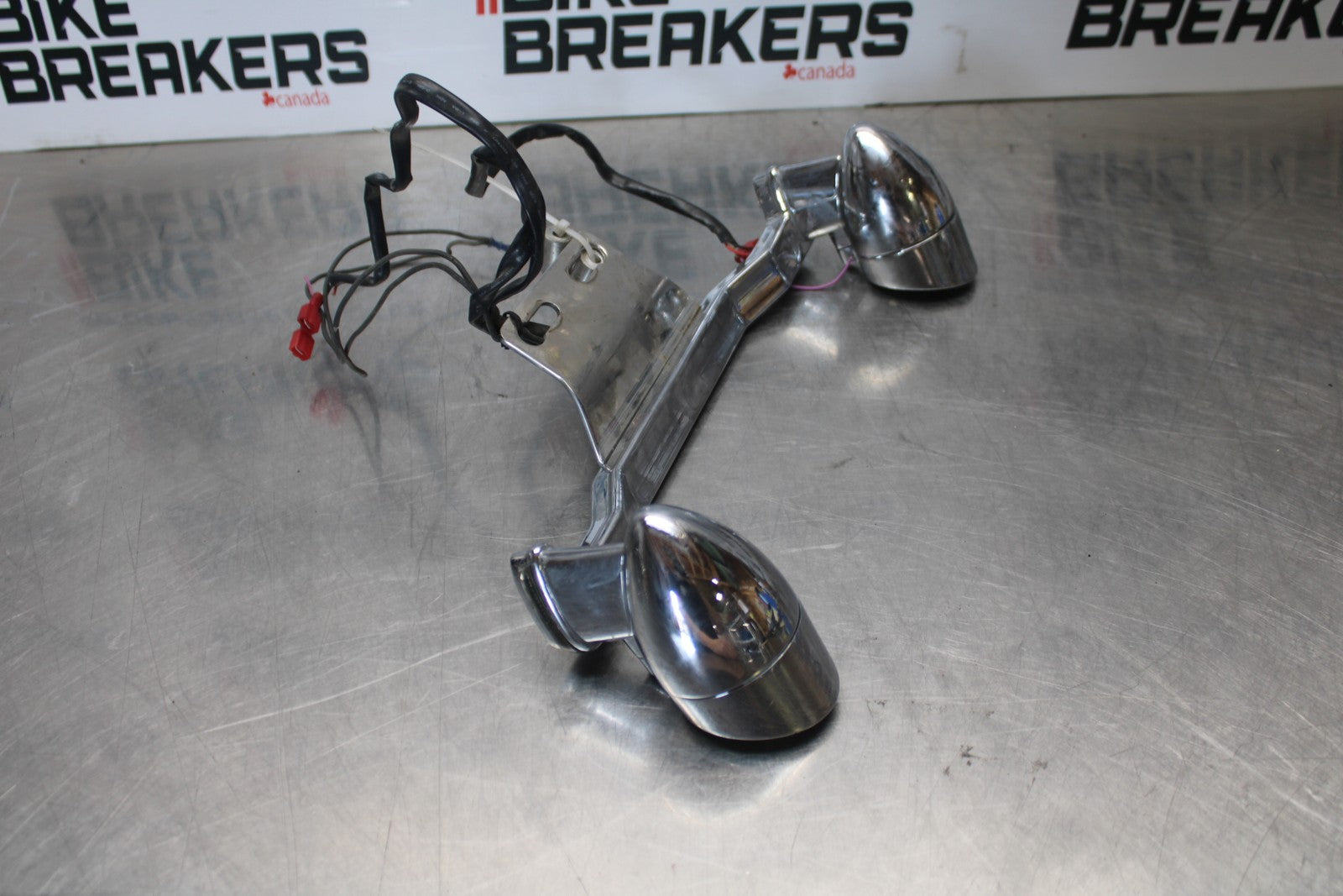 03-08 KAWASAKI VULCAN 1600 FRONT HEAD LIGHT HEADLIGHT SET PAIR BB196