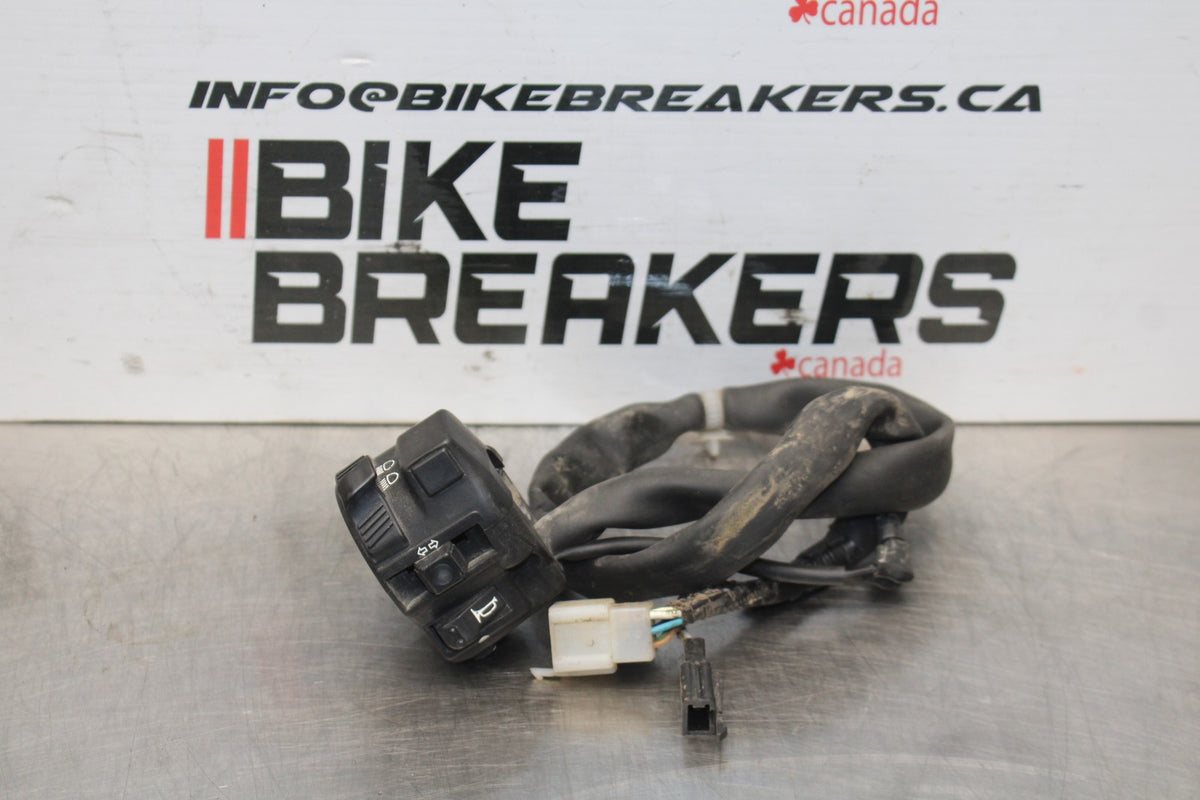 08 HONDA CBR125R LEFT CLIP ON HANDLE HORN SIGNALS SWITCH SWITCHES BB804