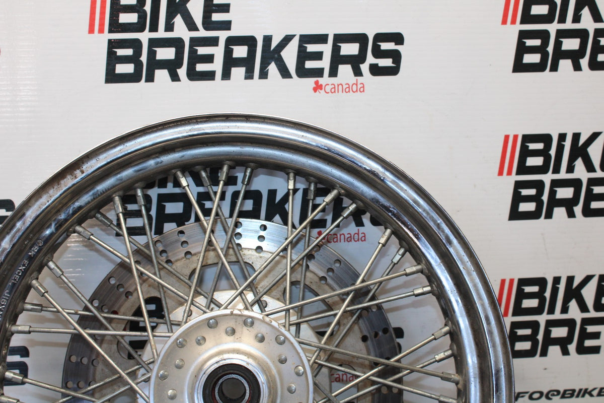 02 KAWASAKI VULCAN 800 VN800B CLASSIC FRONT WHEEL FRONT RIM BB862