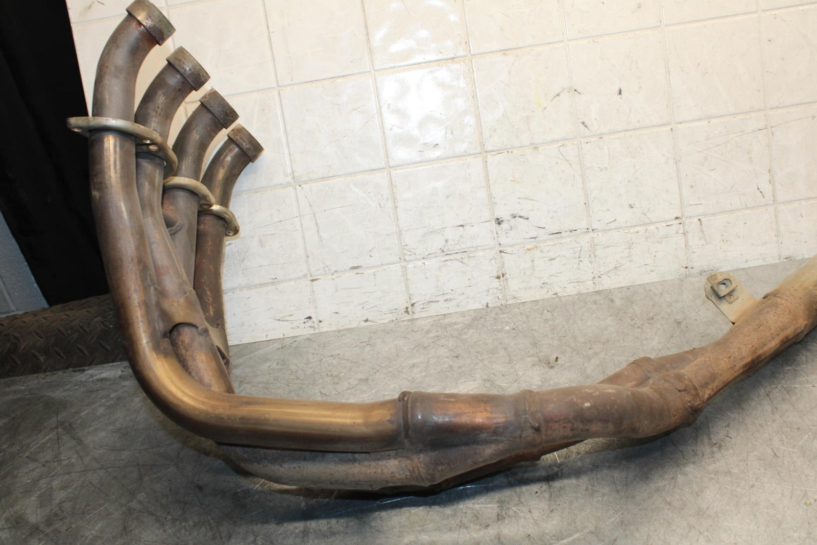2003 Suzuki GSXR750 EXHAUST HEADER PIPES MANIFOLD 14100-35F10 bb402