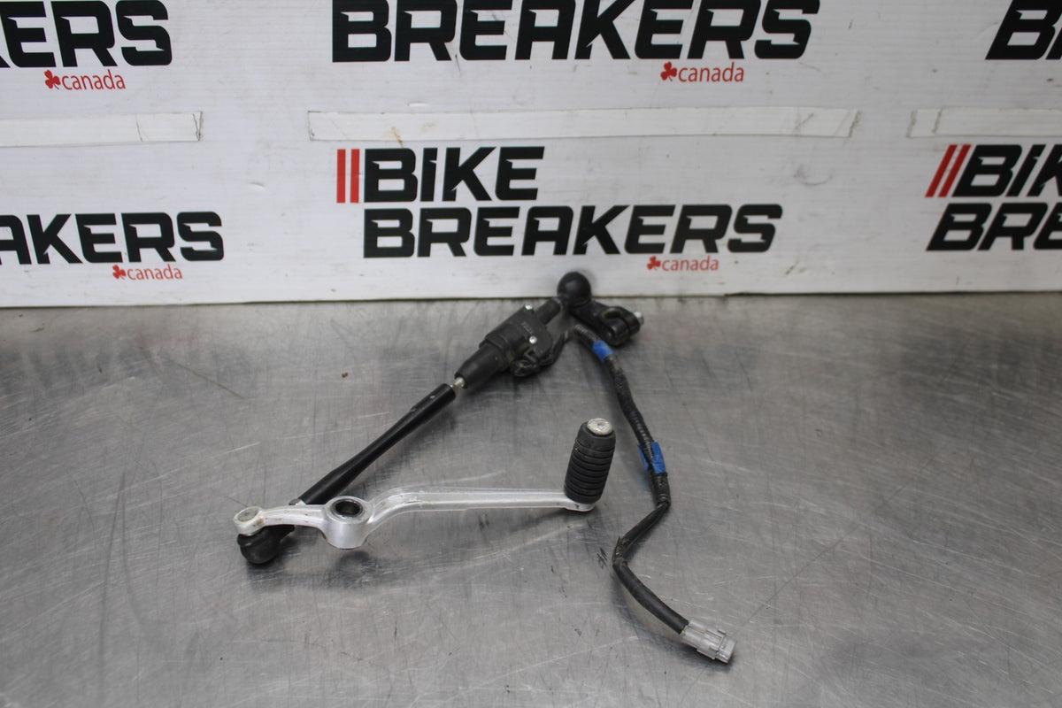 17 YAMAHA YZF R6 QUICK SHIFTER LINKAGE SHIFT LINK & PEDAL BB922