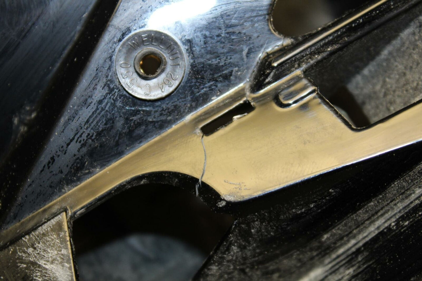 09-12 KAWASAKI NINJA ZX6R ZX600R FRONT CENTER COWL FAIRING 55028-0290-H8 BB189