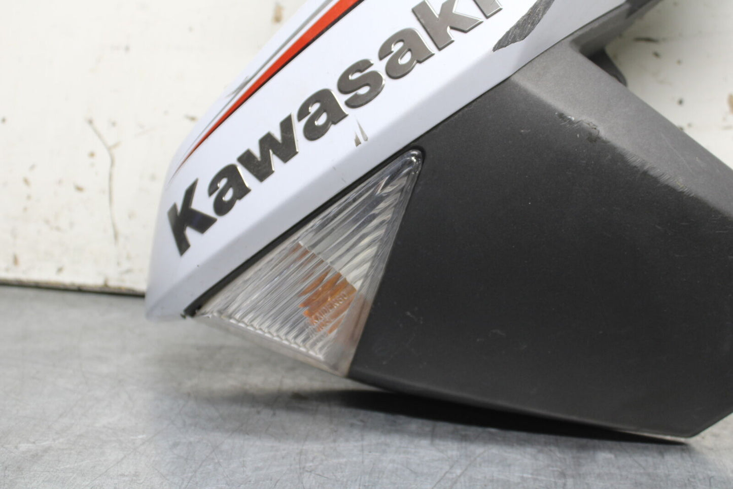 12-13 KAWASAKI Z1000 LEFT FRONT UPPER MID SIDE FAIRING COWL PLASTIC BB743