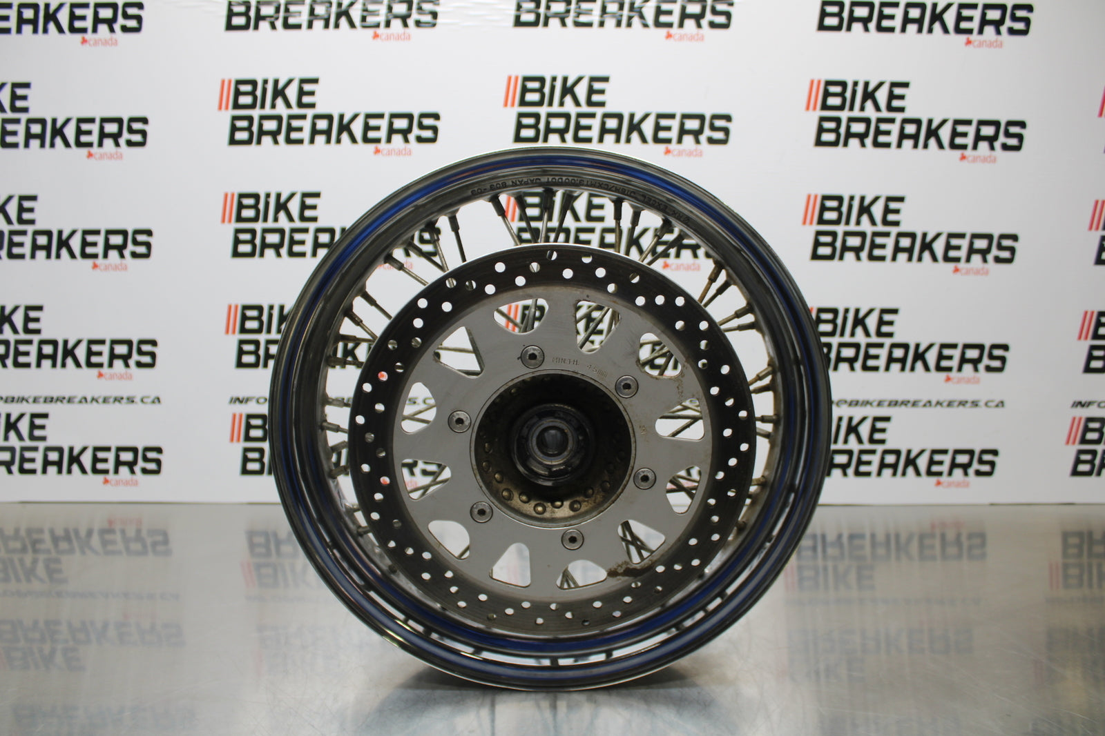 04 SUZUKI INTRUDER 800 FRONT WHEEL FRONT RIM & ROTOR BB758