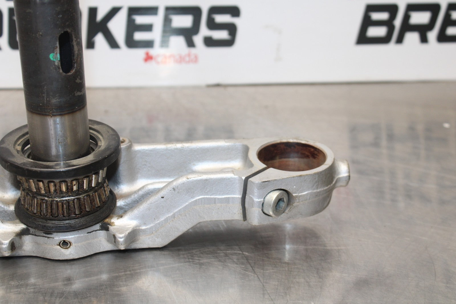 03-08 KAWASAKI VULCAN 1600 FRONT FORKS CLAMP LOWER TRIPLE TREE STEM BB196