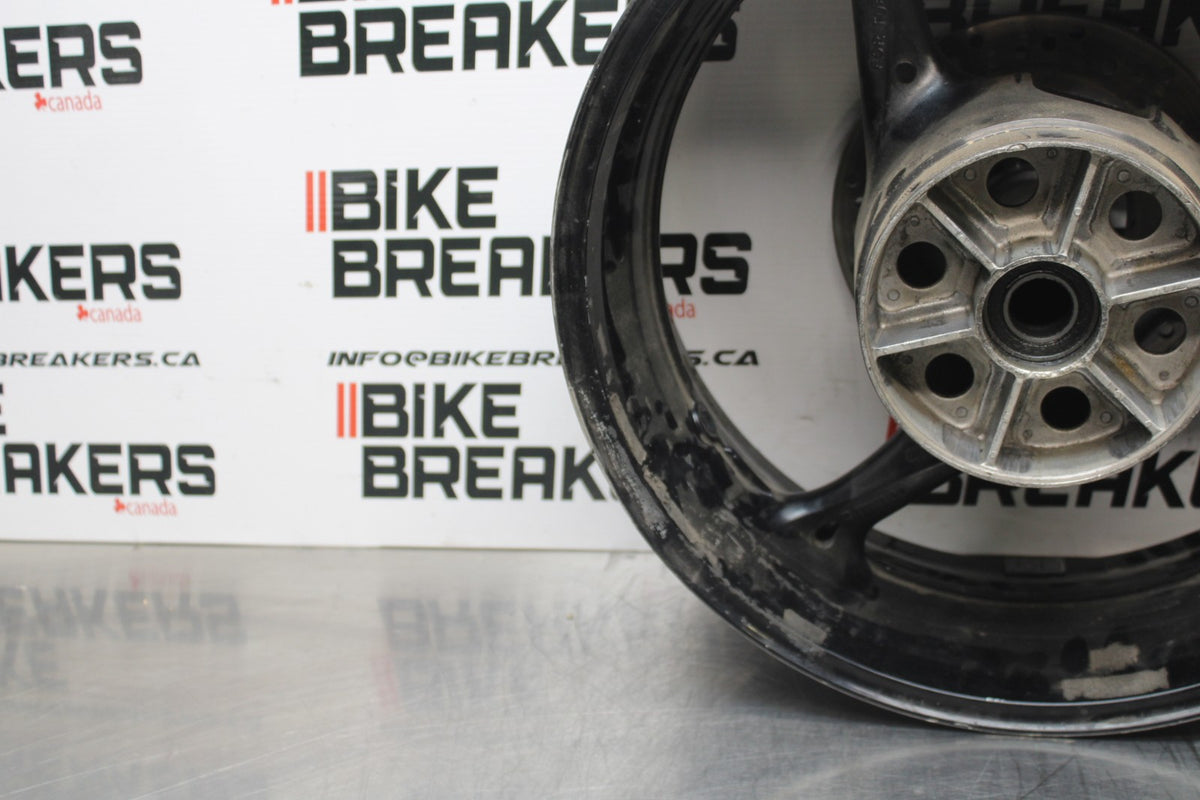 09 SUZUKI GSXR1000 REAR WHEEL BACK RIM & ROTOR BB777