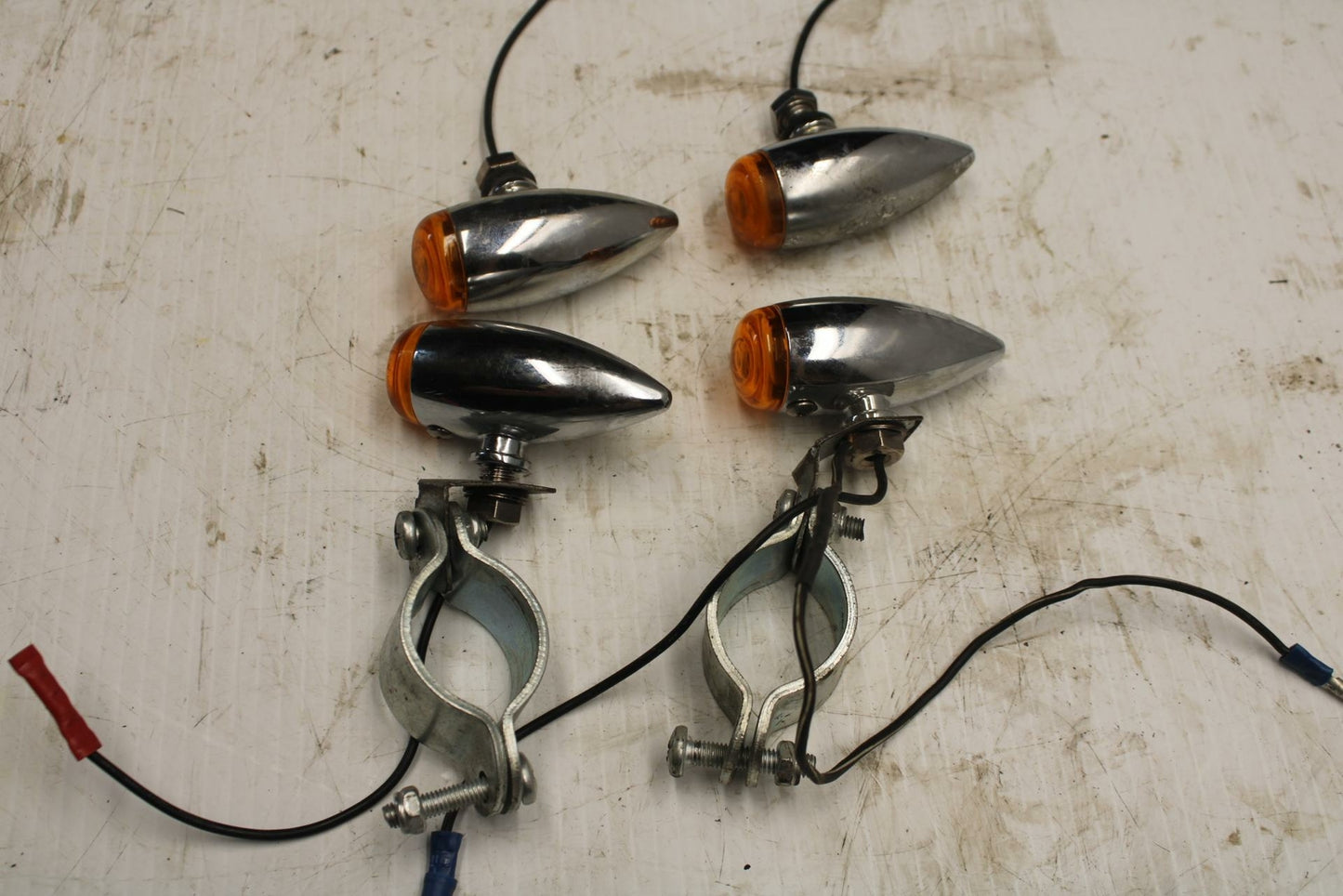 77-79 SUZUKI GS750 AFTERMARKET FRONT REAR LEFT RIGHT TURN SIGNALS LIGHTS  BB258