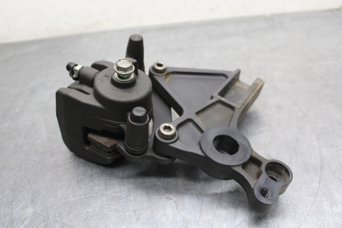 12-17 KAWASAKI NINJA 650 REAR BACK BRAKE CALIPER W MOUNT BRACKET BB129