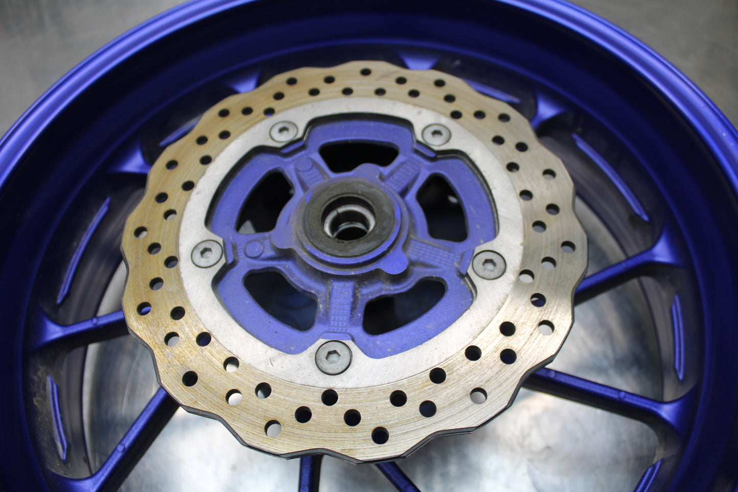 14-17 YAMAHA FZ07 REAR WHEEL BACK RIM & ROTOR BB162