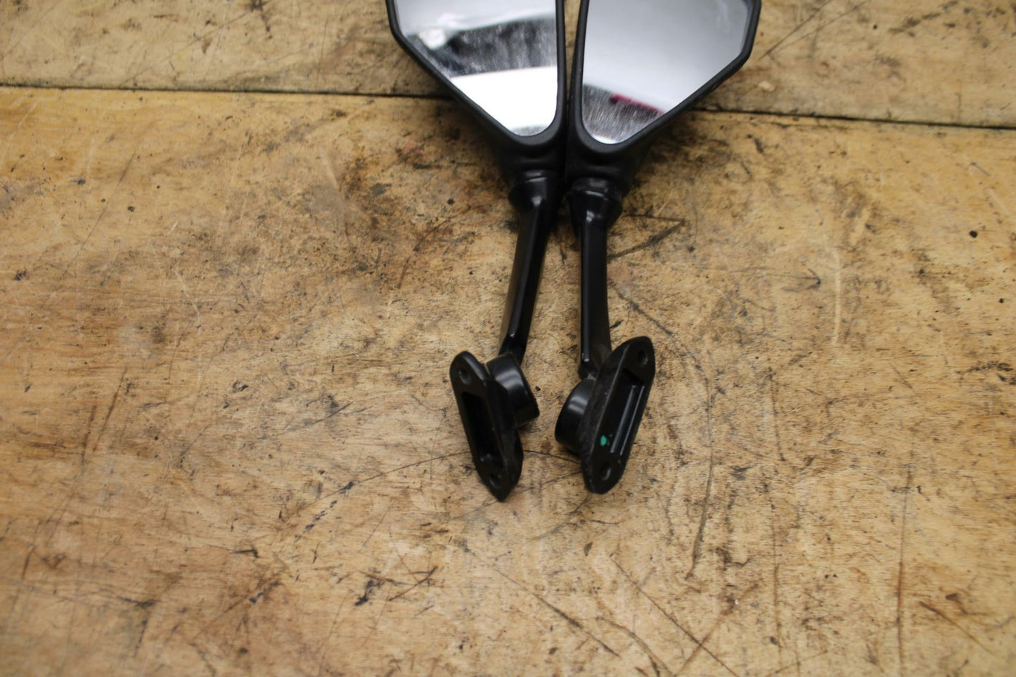 13-18 KAWASAKI NINJA ZX6R REAR VIEW MIRROR SET PAIR MIRRORS BB342