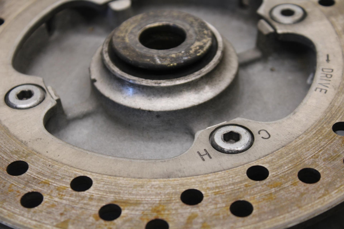 2000 Honda Super Hawk VTR1000F WHEEL AND REAR ROTOR BACK BRAKE BB577