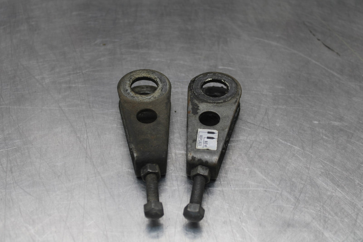 78-79 SUZUKI GS1000 SWINGARM CHAIN TENSIONER ADJUSTMENT BRACKETS  BB787