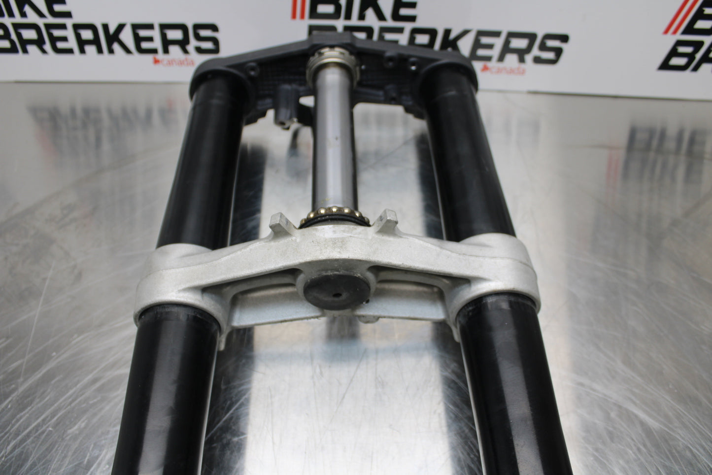 13-18 KAWASAKI NINJA ZX6R COMPLETE FRONT END FORKS SUSPENSION TRIPLE TREE BB143