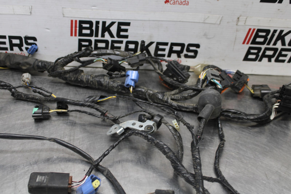 08-09 KAWASAKI NINJA ZX14R MAIN ENGINE WIRING HARNESS MOTOR WIRE LOOM BB932