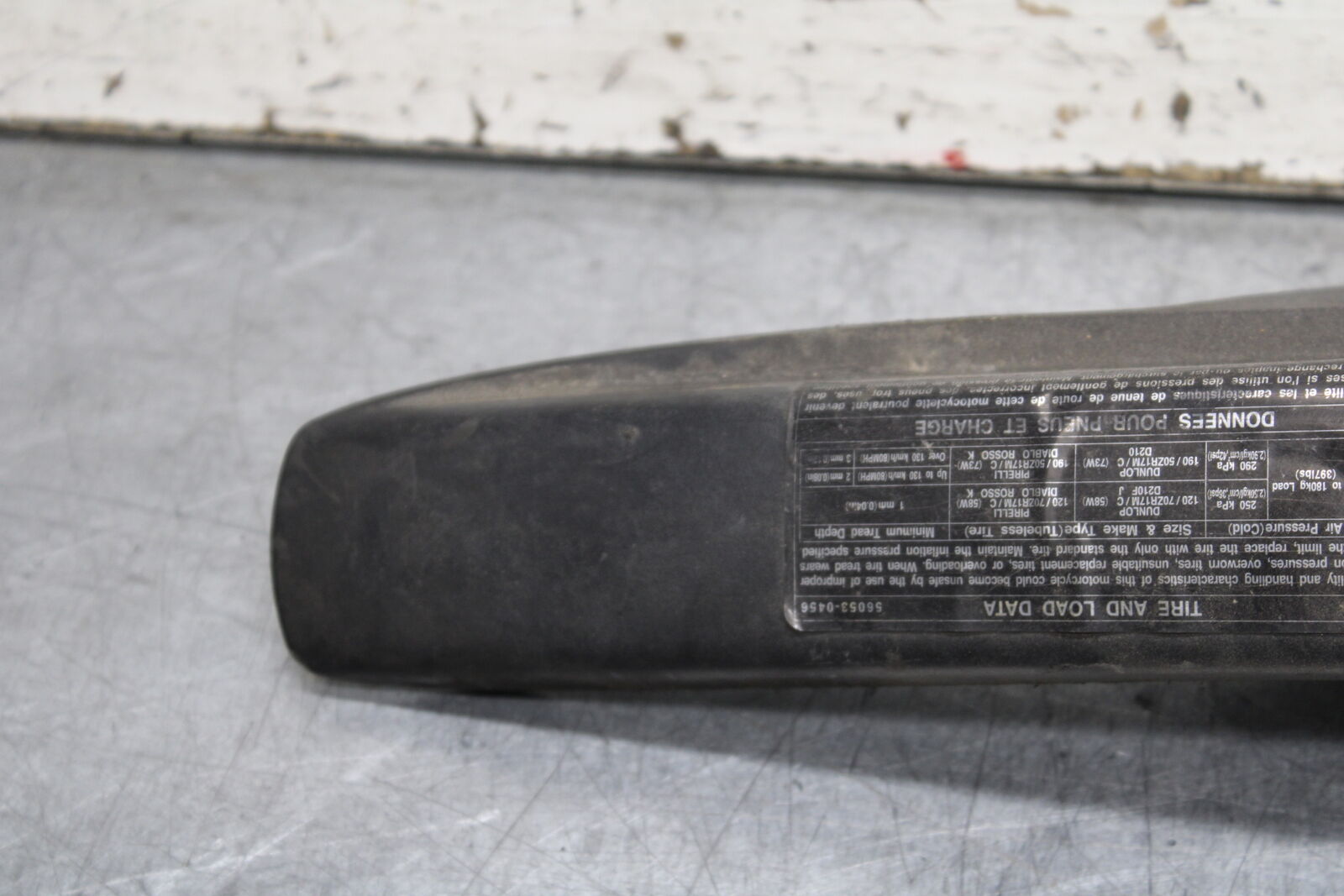 12-13 KAWASAKI Z1000 REAR BACK DRIVE CHAIN GUARD COVER SHIELD BB743