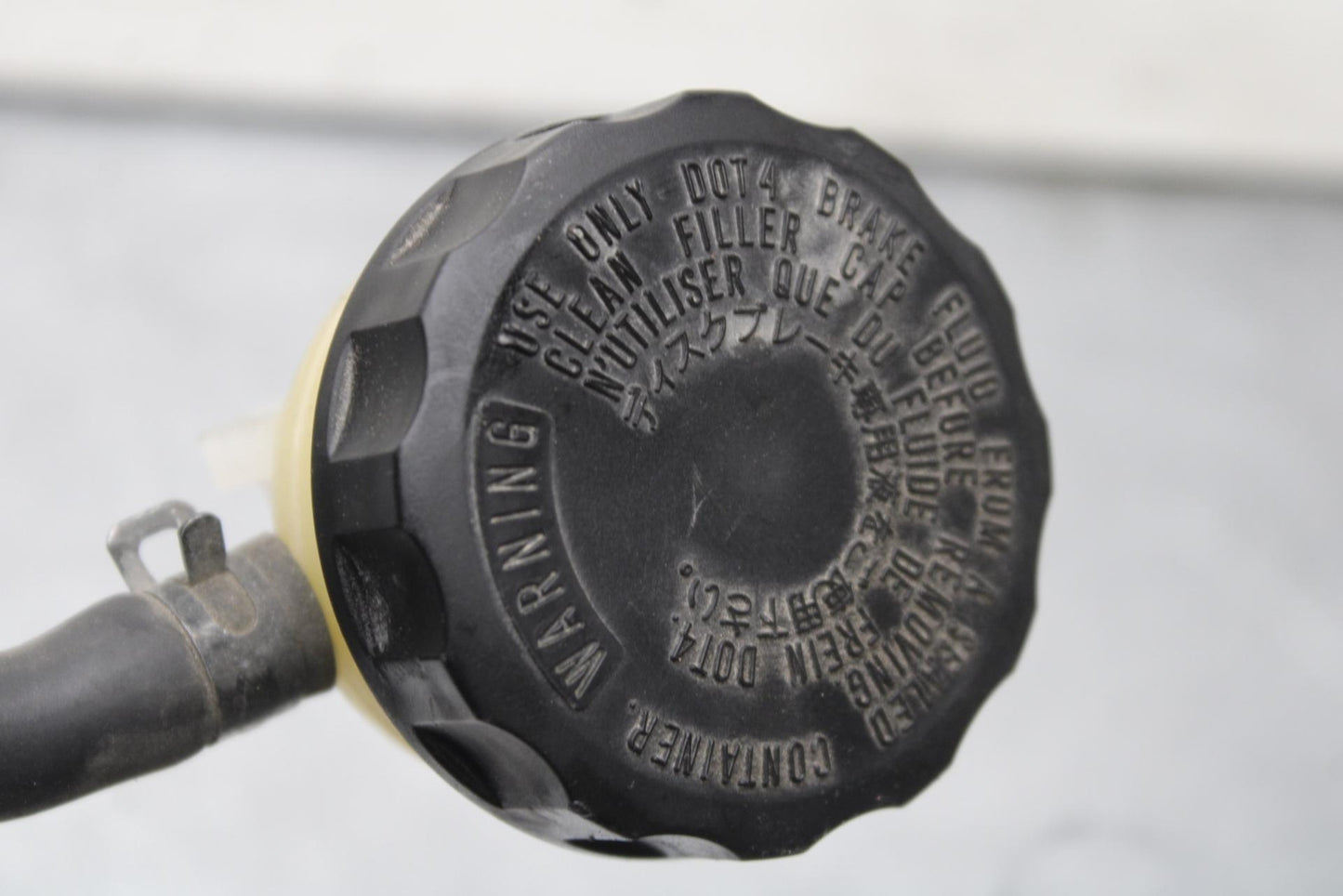 09-12 KAWASAKI NINJA ZX6R REAR BACK BRAKE MASTER CYLINDER W RESERVOIR BB640