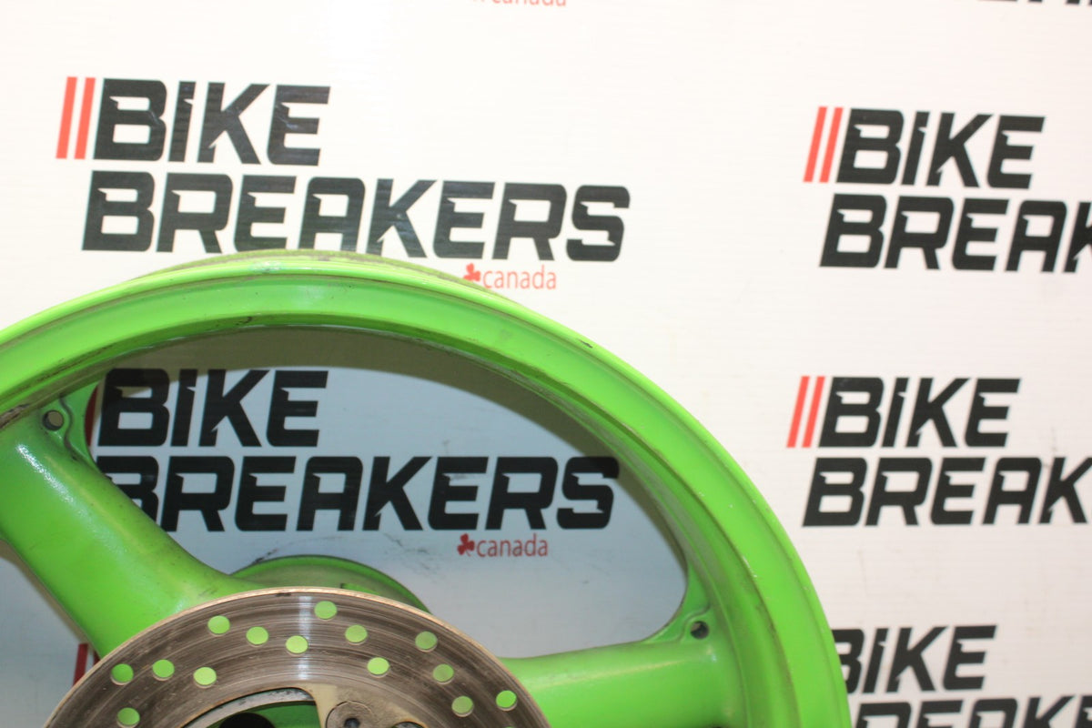 98 KAWASAKI NINJA ZX6 REAR WHEEL BACK RIM & ROTOR BB870
