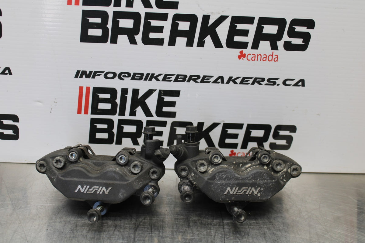 01-06 HONDA CBR600F4I RIGHT LEFT FRONT BRAKE CALIPER SET PAIR CALIPERS BB185